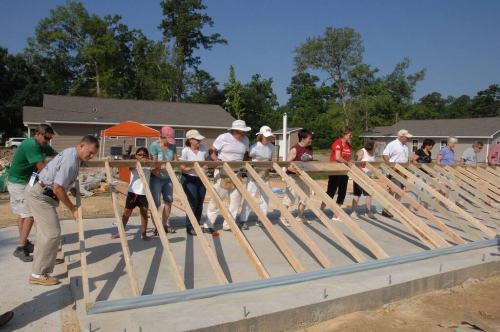 Building a Habitat for Humanity house